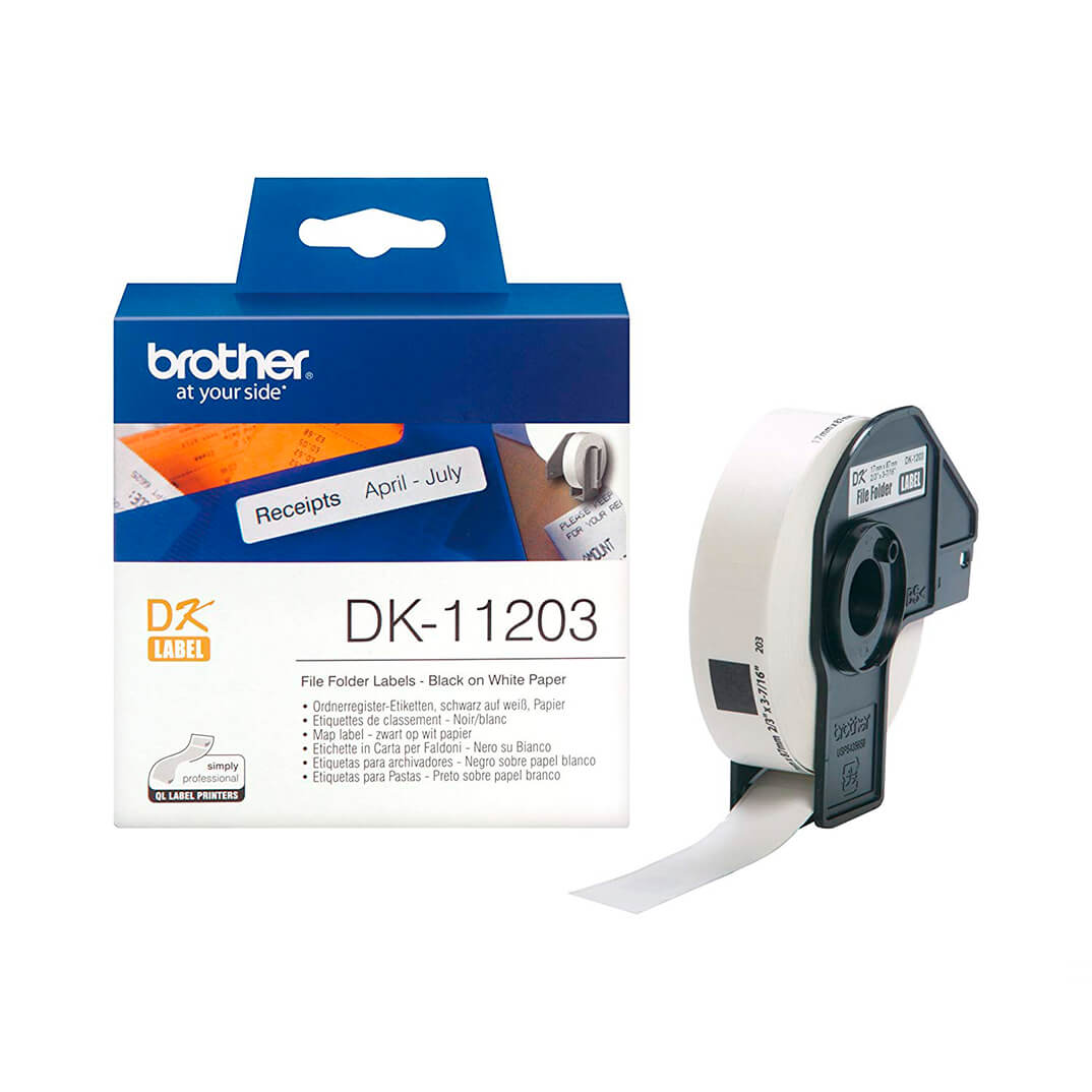 Etiquetas de papel térmico Brother DK11203