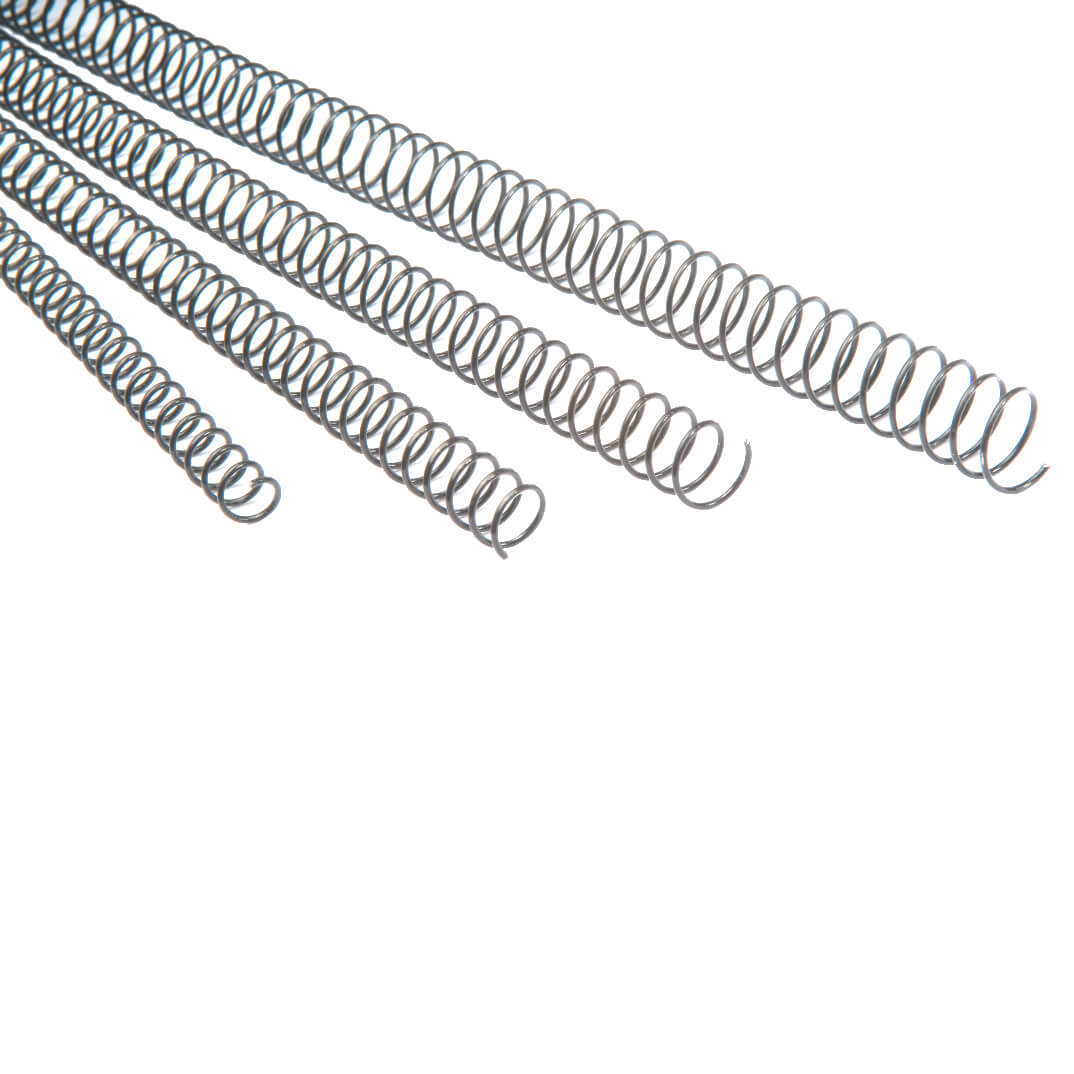 Espiral metàl·lic 6 mm plata (100u)