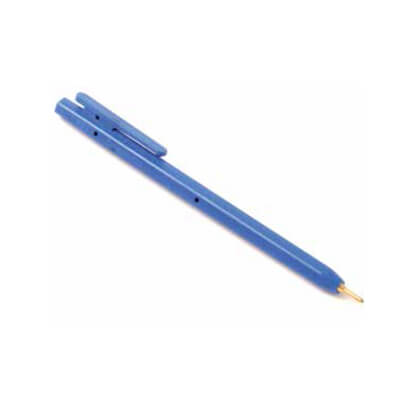 Bolígrafo detectable con clip color azul