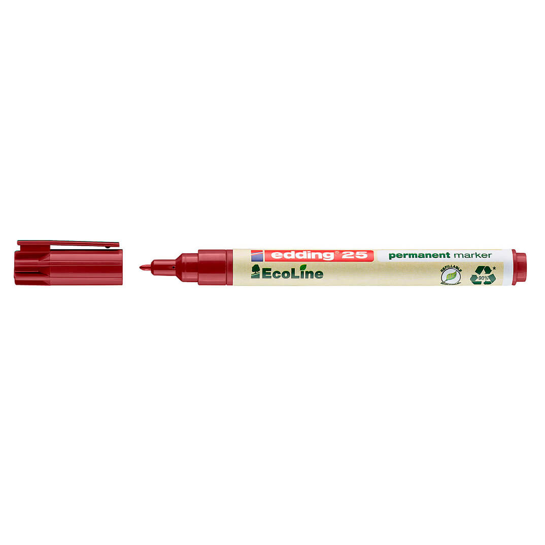 Retolador edding permanent ecoline 25 vermell