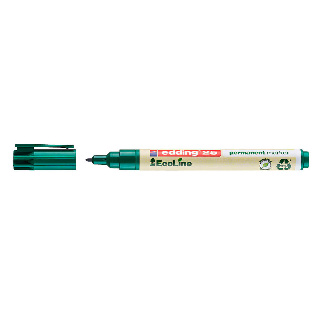 Retolador edding permanent ecoline 25 verd