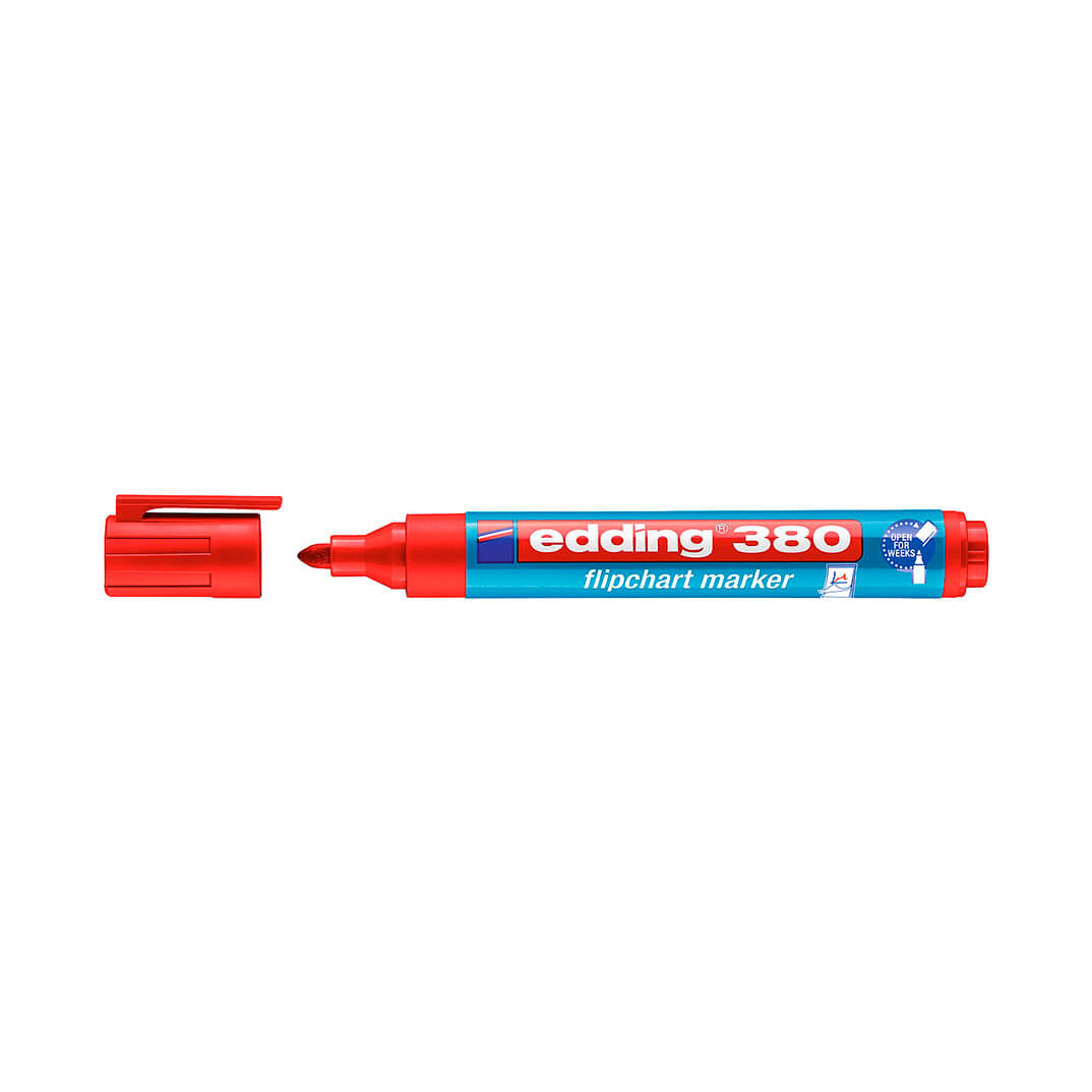 Rotulador flipchart edding 380 rojo