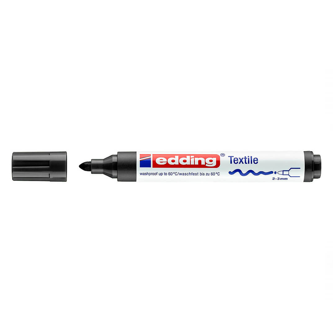 Retolador edding tèxtil 4500 negre