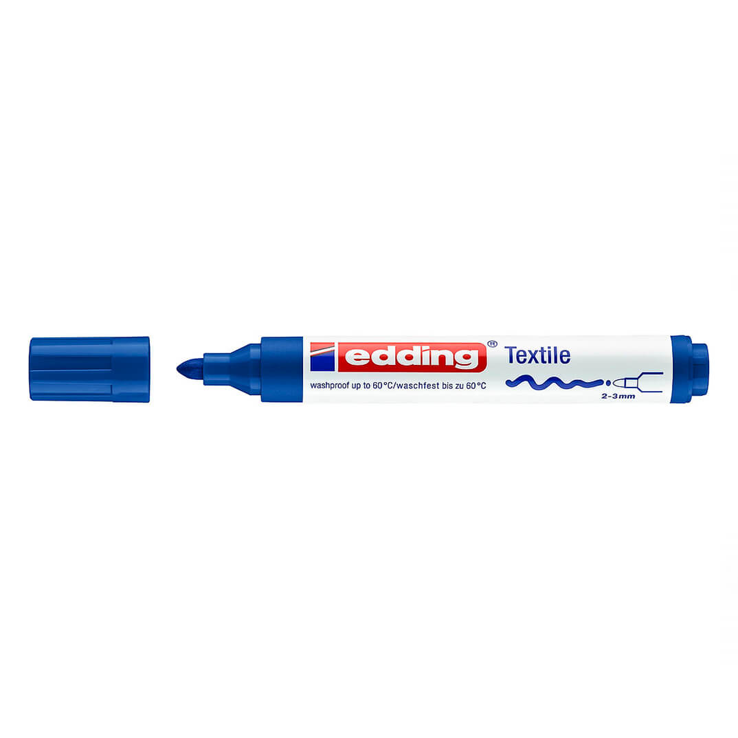 Retolador edding tèxtil 4500 blau