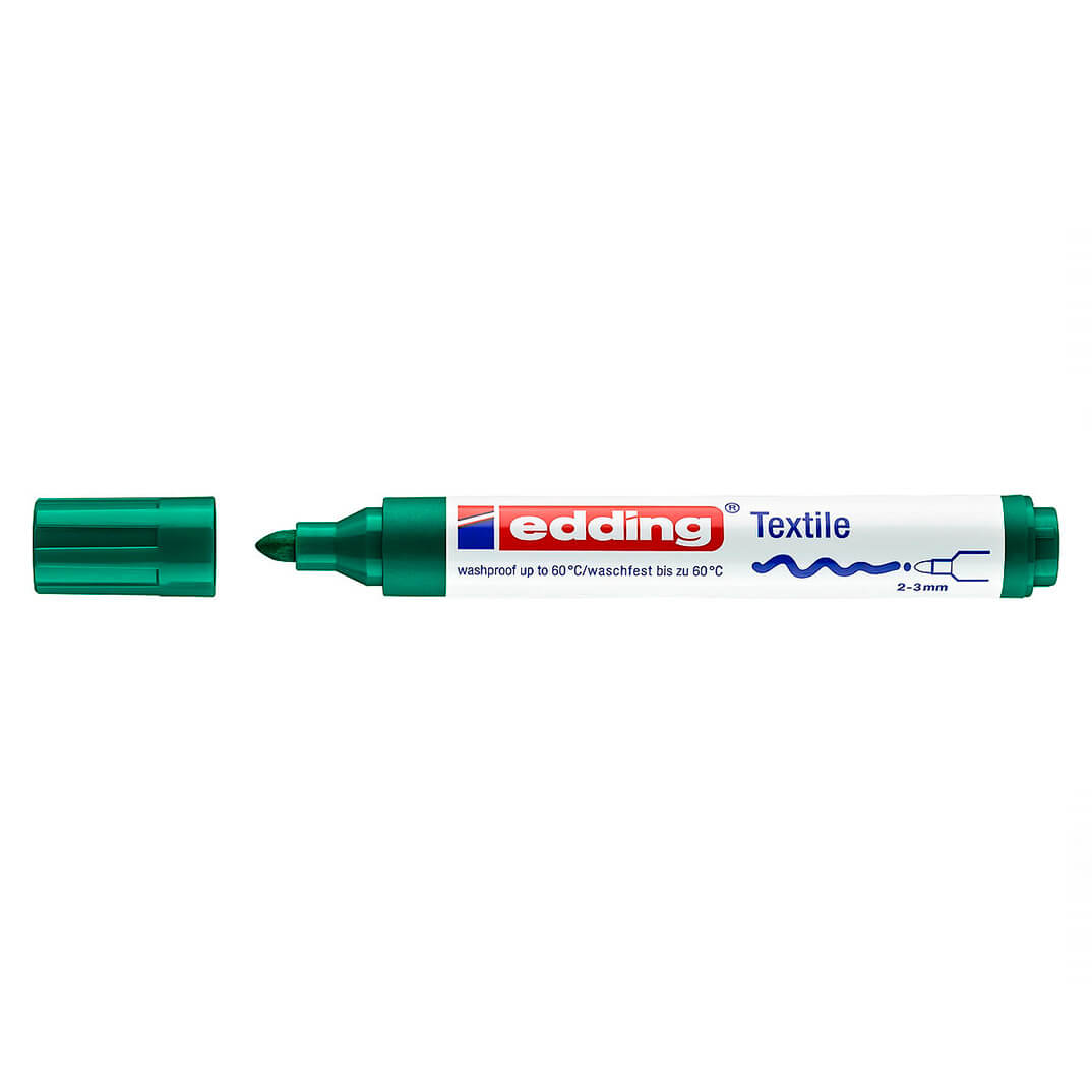 Retolador edding tèxtil 4500 verd