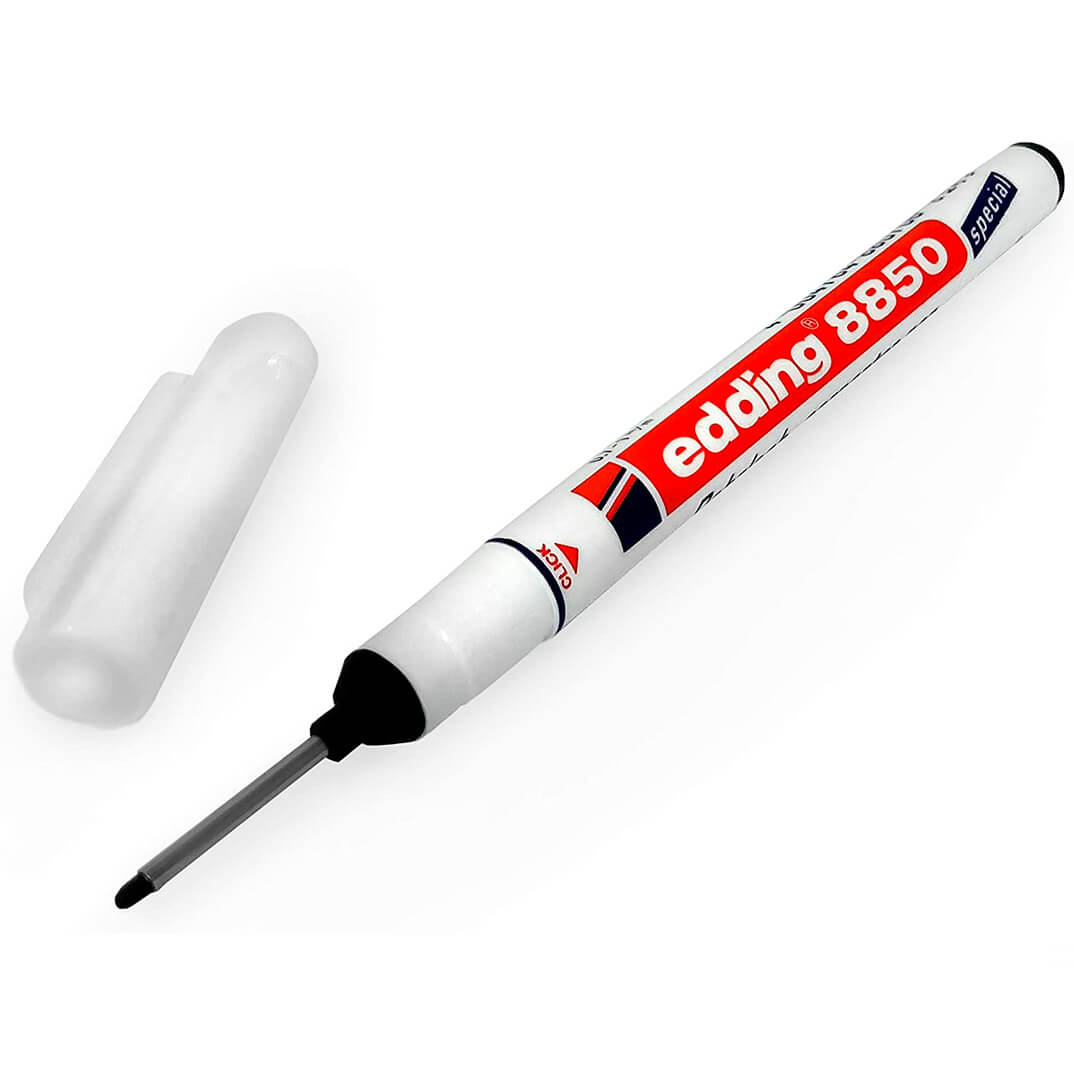 Marcador edding 8850 para taladros negro
