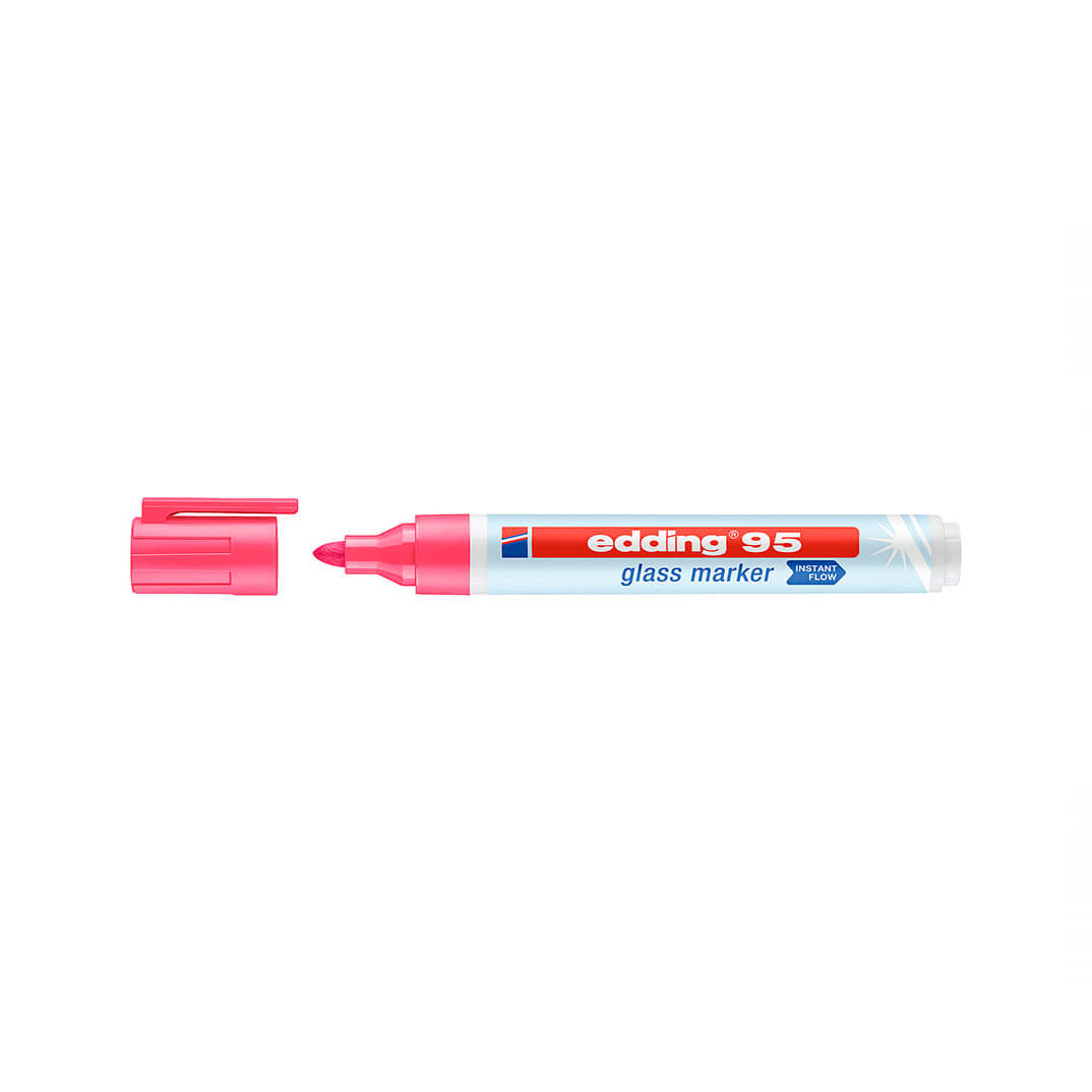 Retolador edding 95 rosa per a vidre
