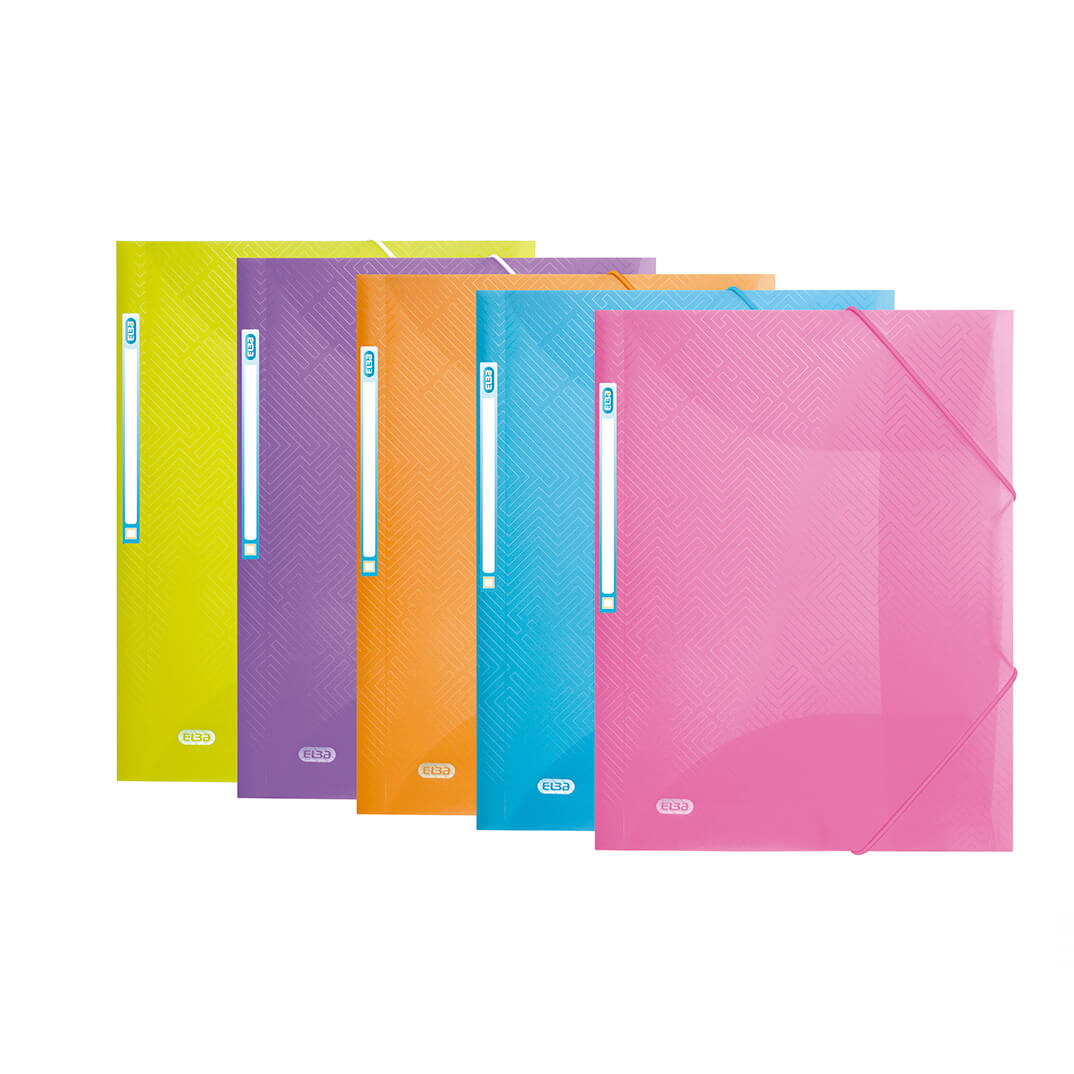 Carpeta gomas A4+  plástico Urban surtido
