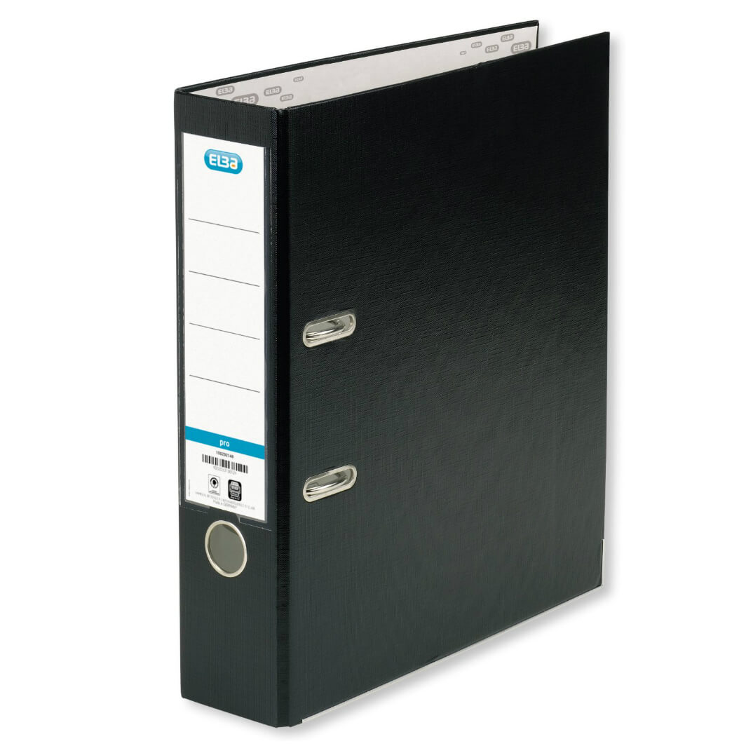 Archivador Elba rado top A4 ancho color negro