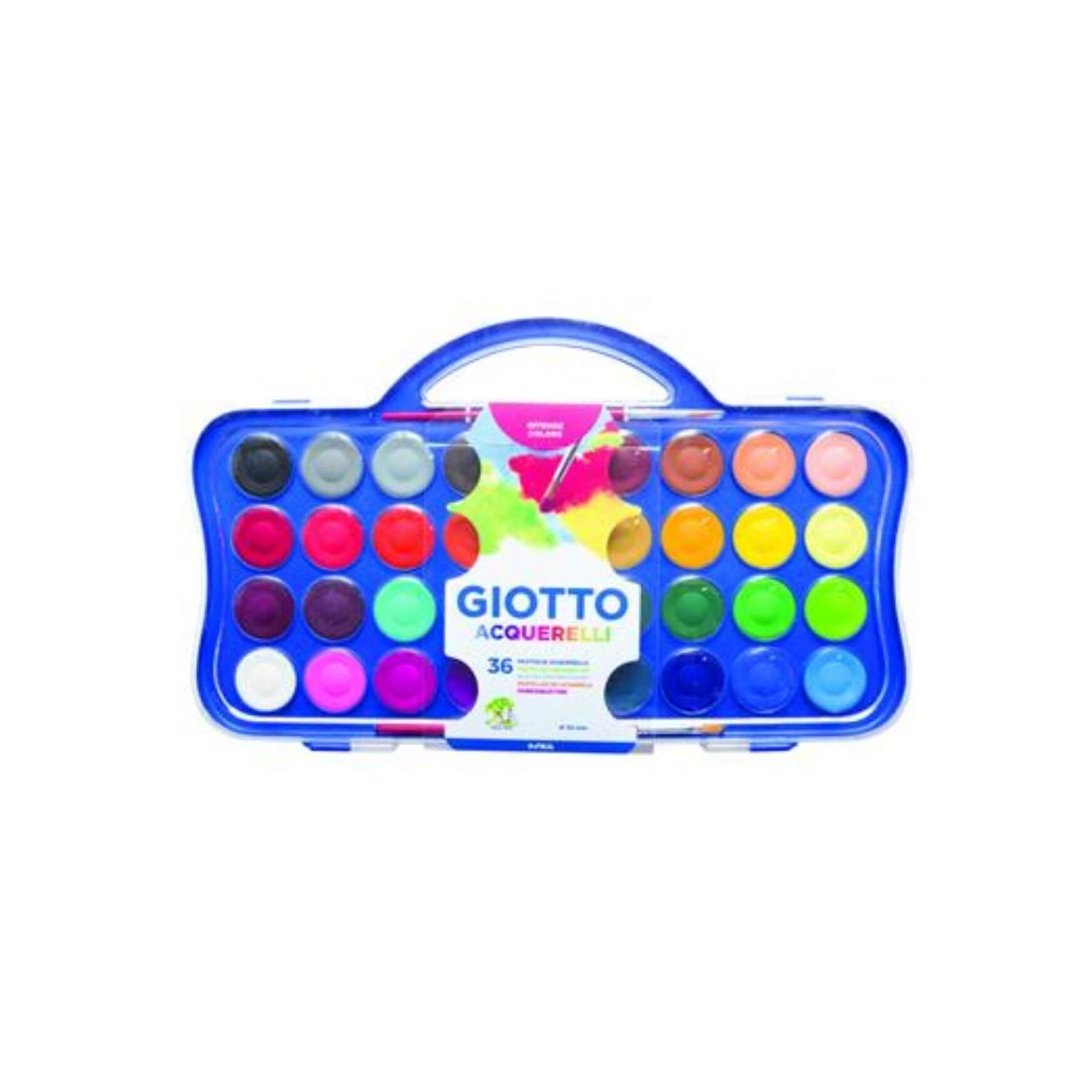 Giotto Aquarel·les 30 Mm. Est. 36 U. + 2 Pinzells