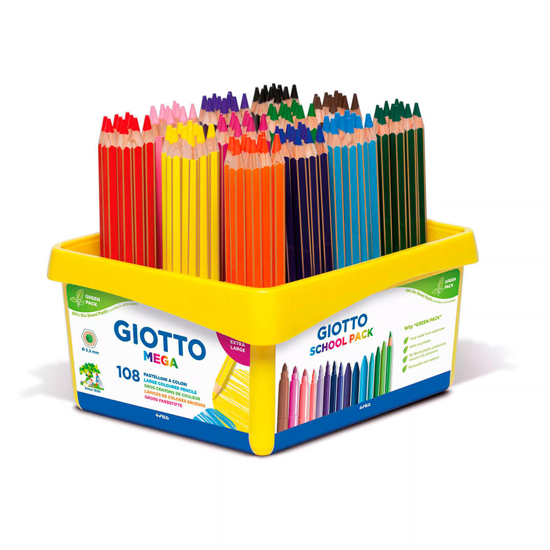 Pack 108 lápices Giotto Mega School