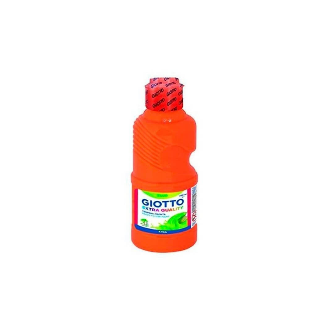 Témpera Giotto Fluor taronja 250 ml