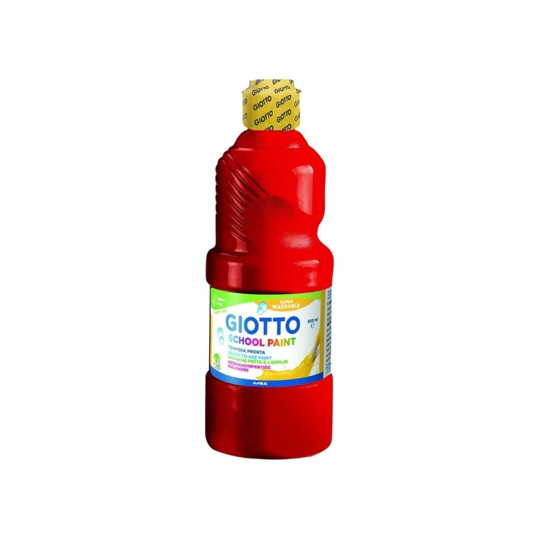 Témpera rentable vermell 500ml Giotto