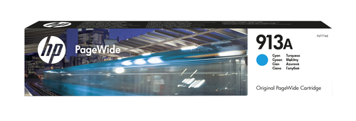 Cartucho cian original PageWide HP 913A