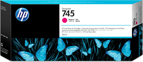 HP cartucho magenta nº745 DesignJet 300 ml