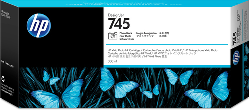 HP cartucho negro foto nº745 DesignJet 300 ml