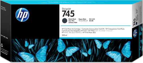 HP cartucho negro mate nº745 DesignJet 300 ml