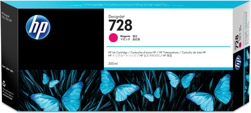 HP cartucho magenta nº728 DesignJet 300 ml