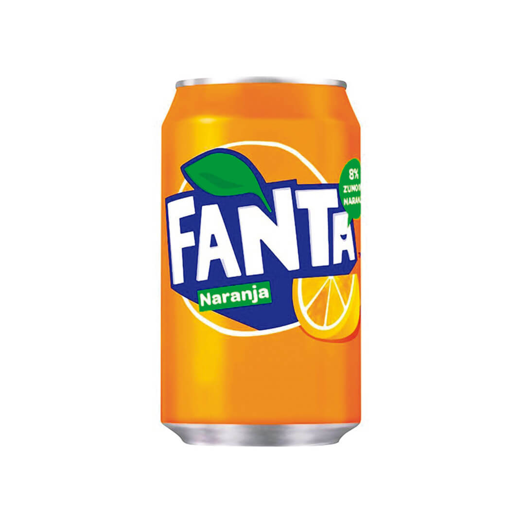 Lata de Fanta de naranja 33cl (pack 24)