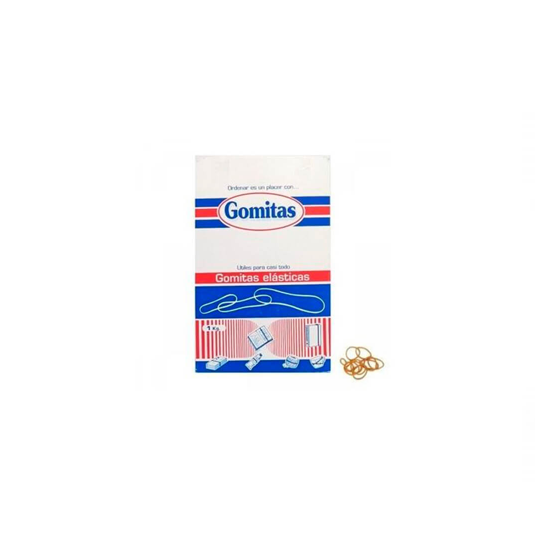 Caja 1kg gomas elásticas 25cm