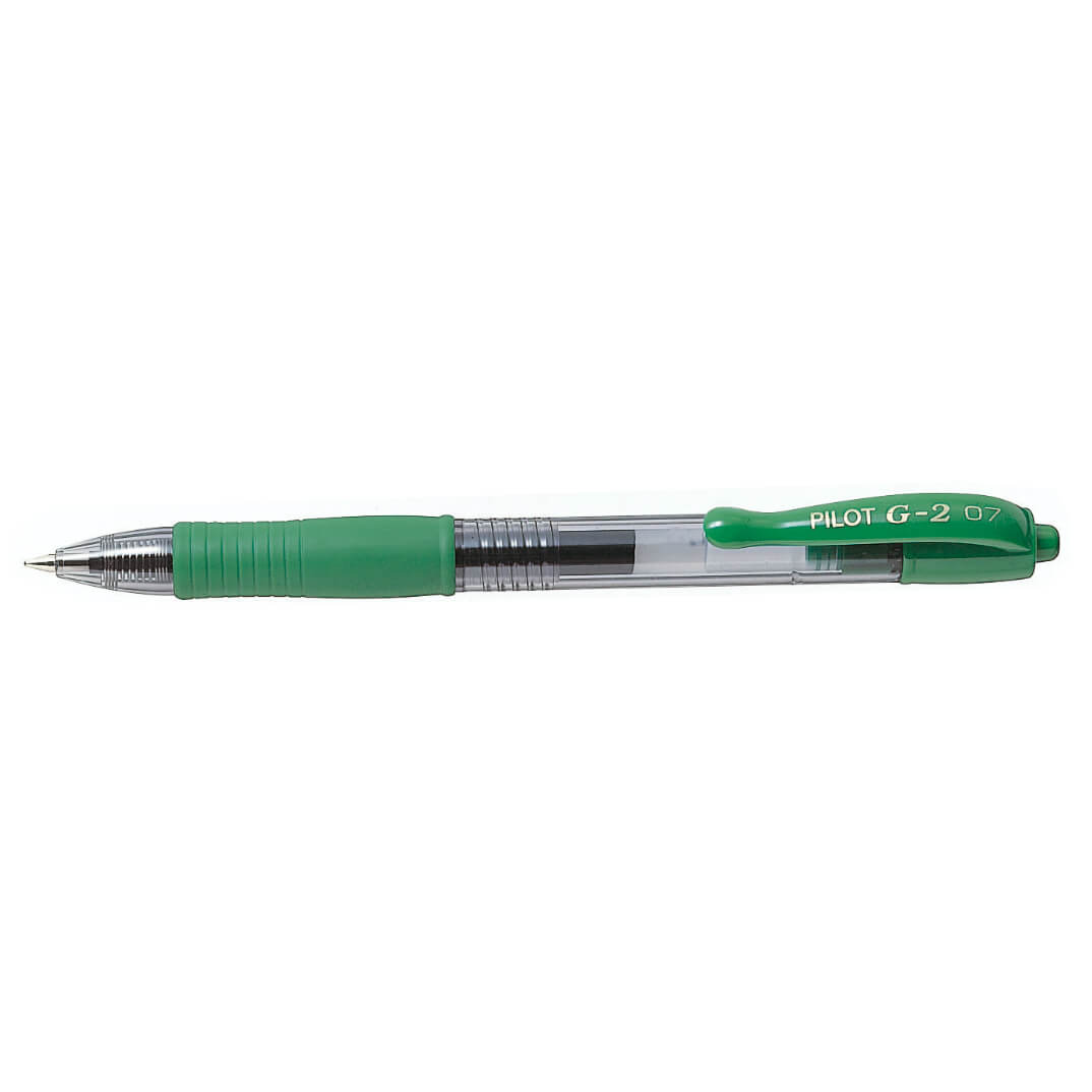 Bolígraf Pilot G2 retràctil tinta de gel verd
