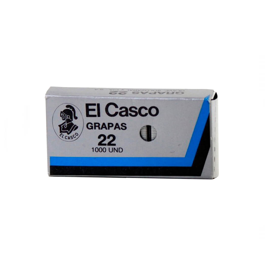 Grapas El Casco No. 22 galvanizadas (c/ 1000)