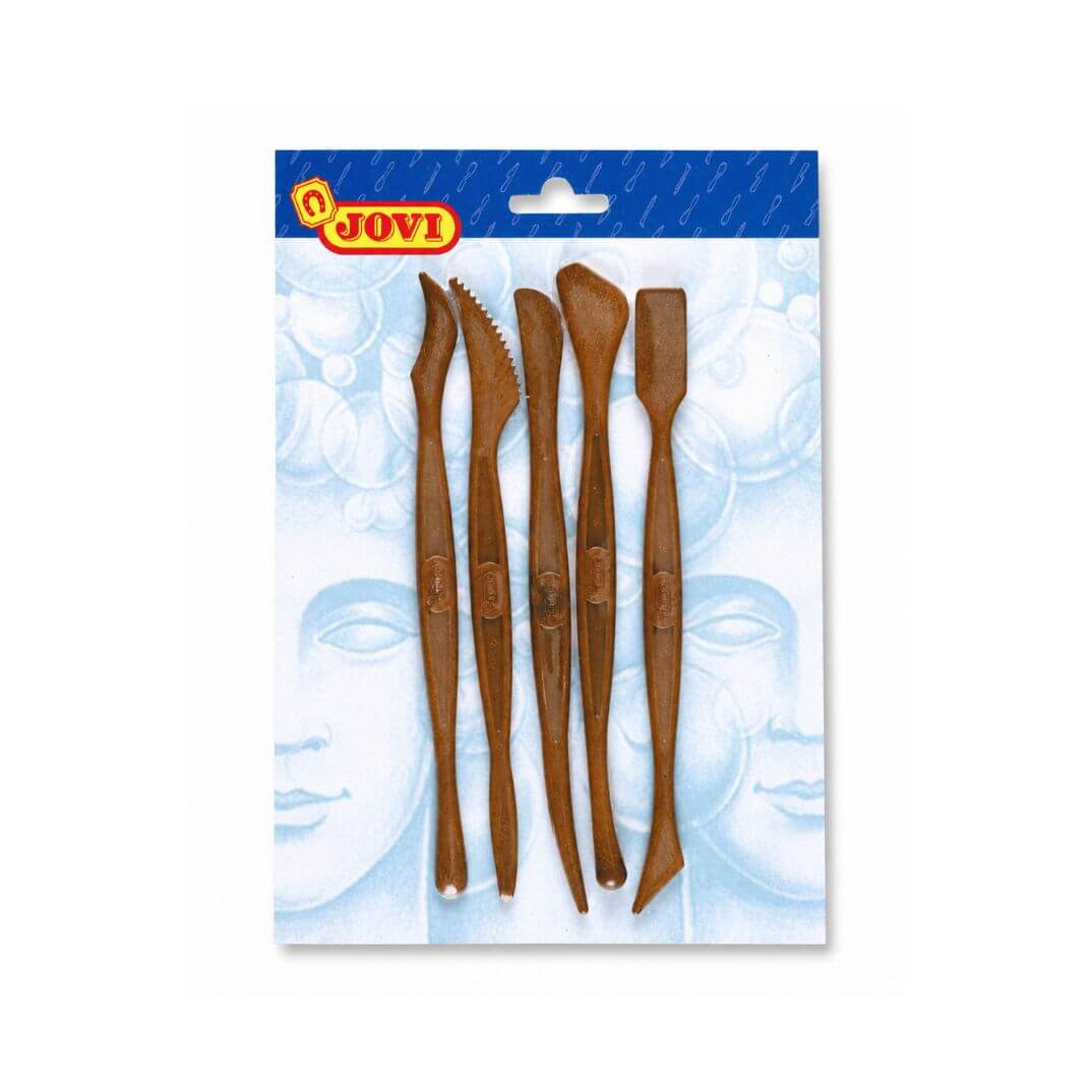 Accesorios plastico de modelaje plastilina 5u