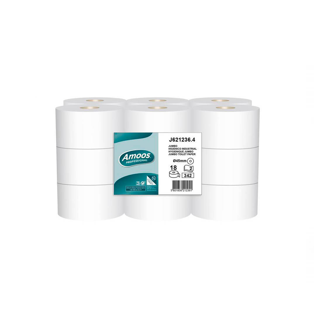 Paper higiènic Industrial Jumbo 2 capes Amoos
