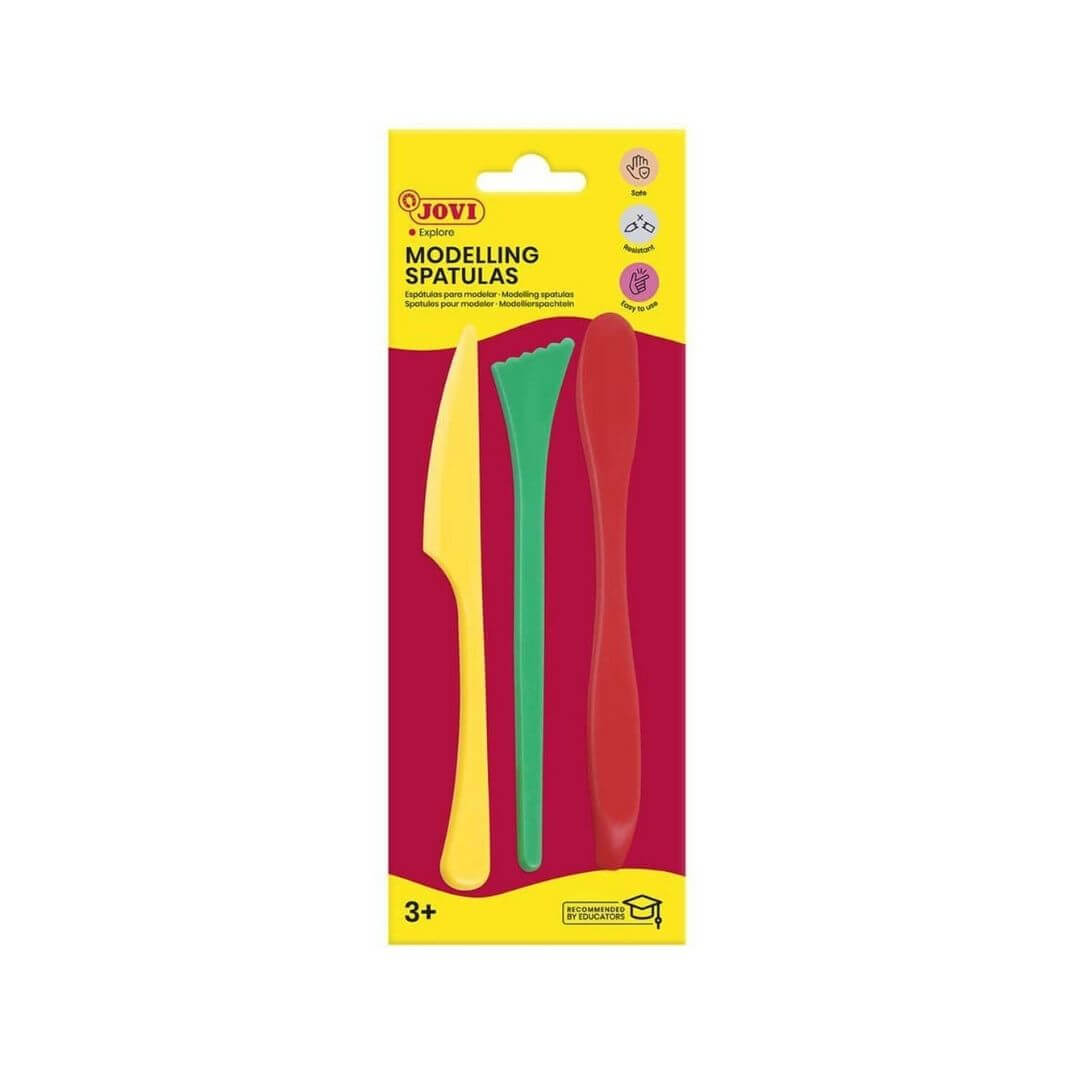 Accesorios plástico de modelaje plastilina 3u
