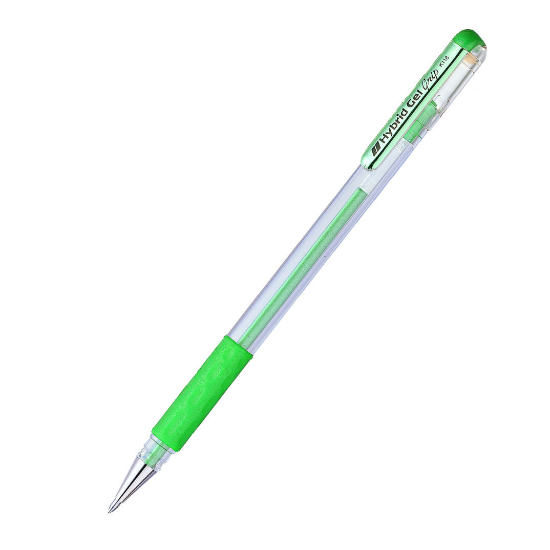 Rotulador Pentel Hybrid k118 verde