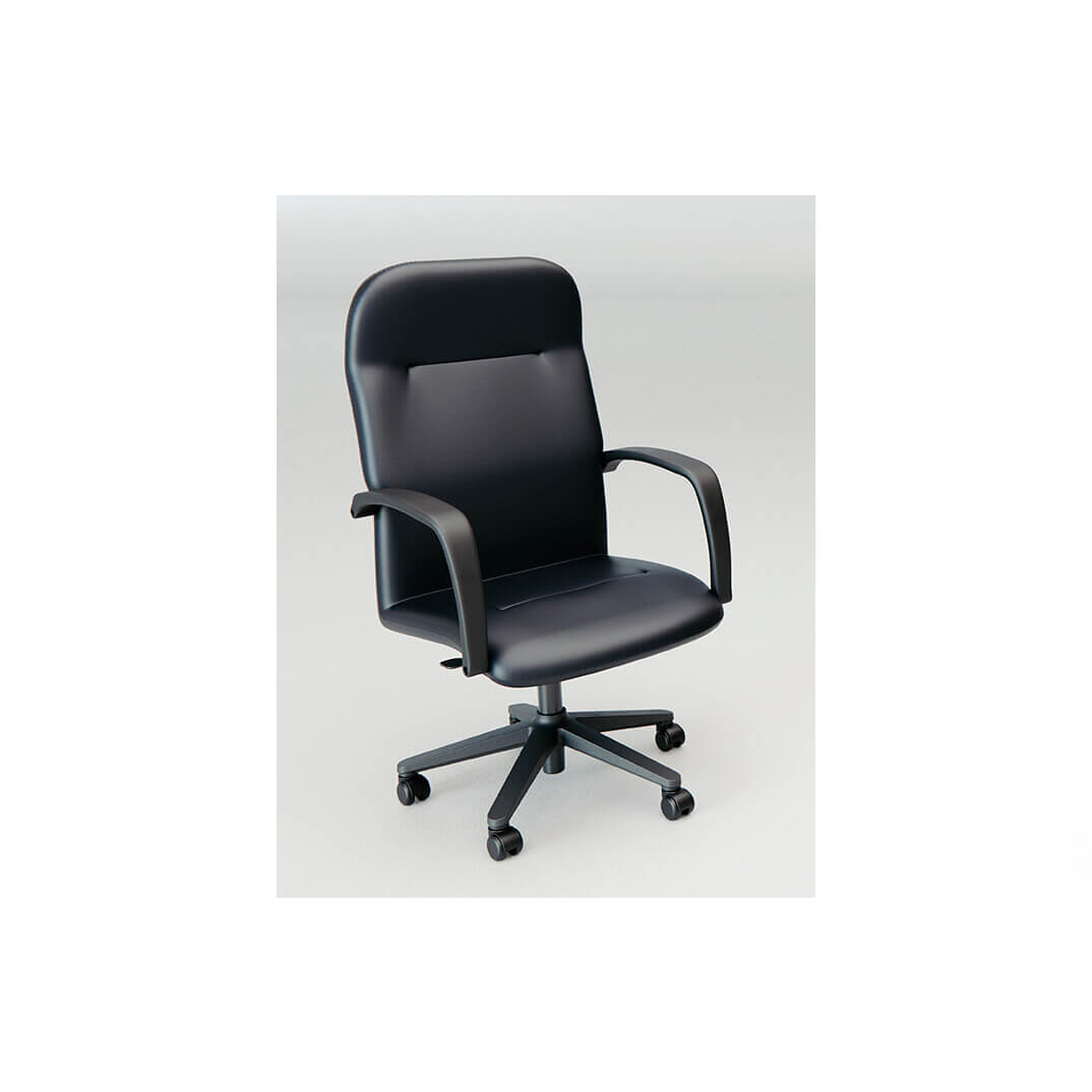 Sillón de dirección Kato A negro