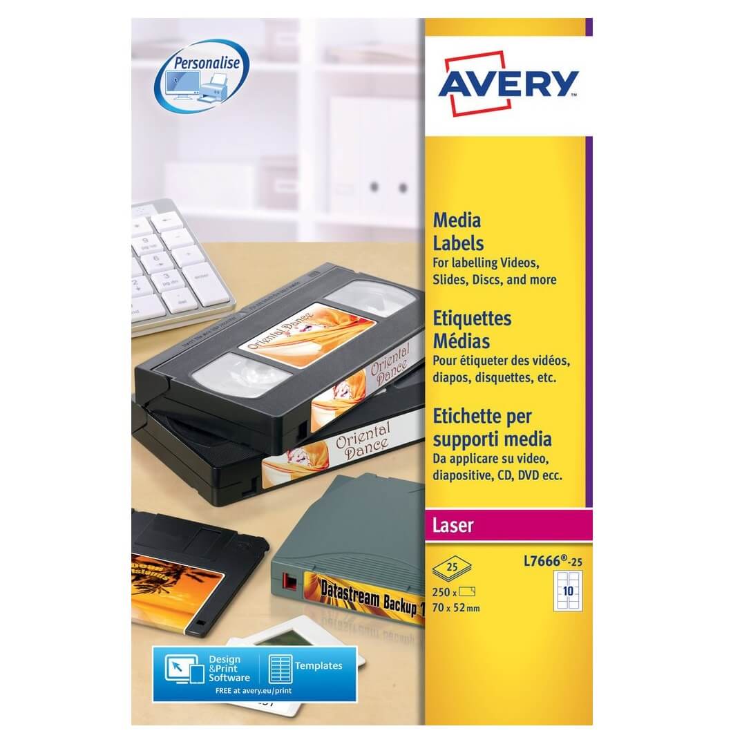 Paquet etiquetes Avery làser disquet