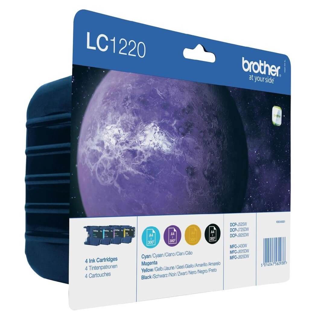 Brother ink jet pack 4 colores DCPJ525W, DCPJ725DW