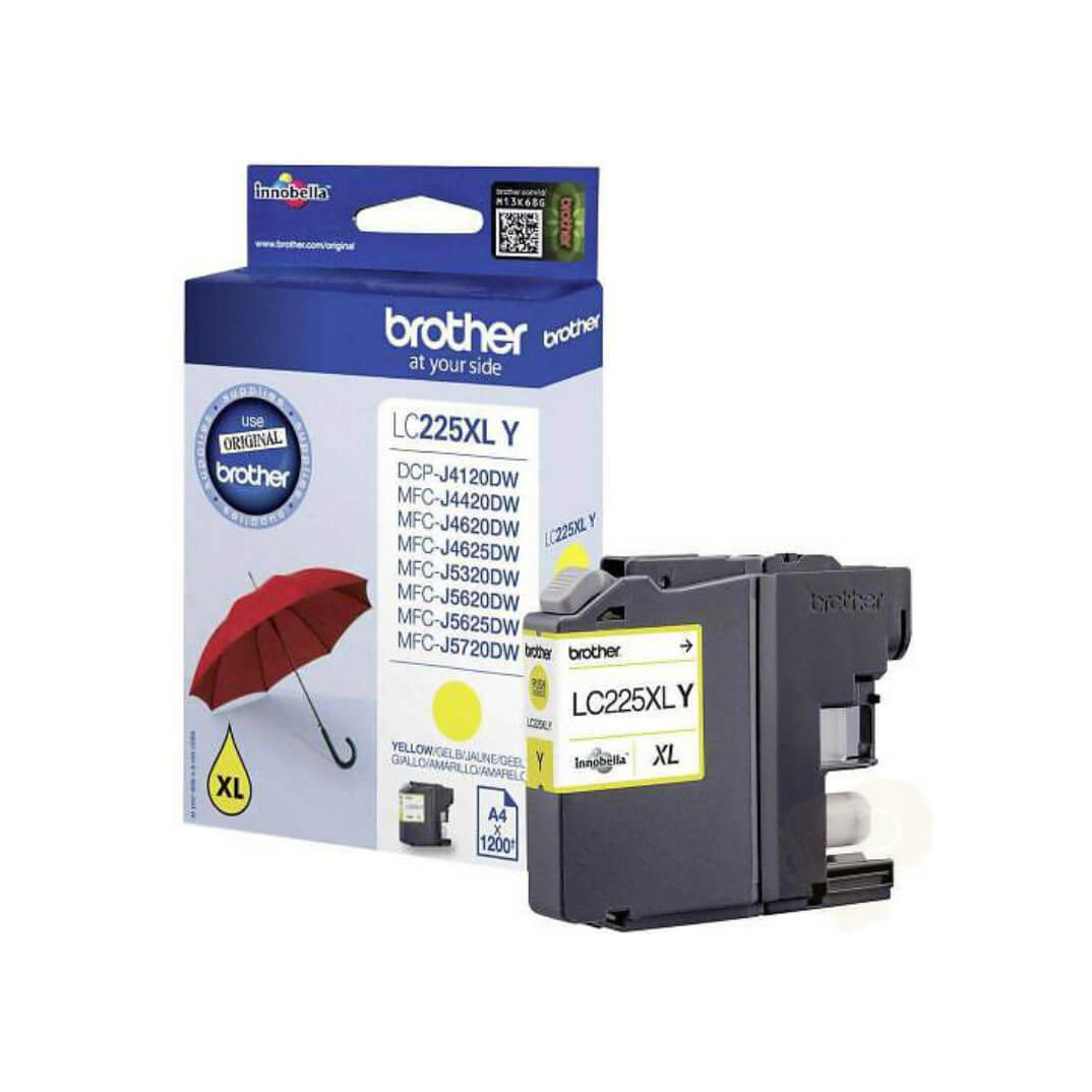 24.40Brother ink-jet lc225xl amarillo 1200 pag.