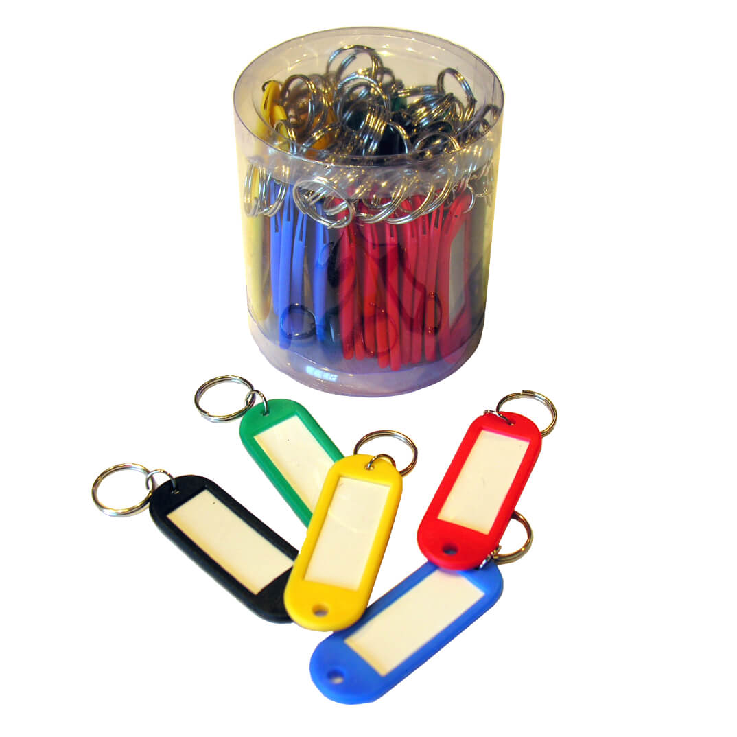 Pack 100 llaveros colores surtidos