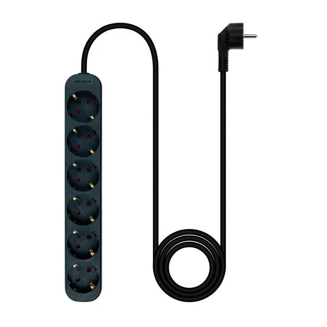 Regleta 6 tomas Sin Interruptor 1,5m Logilink