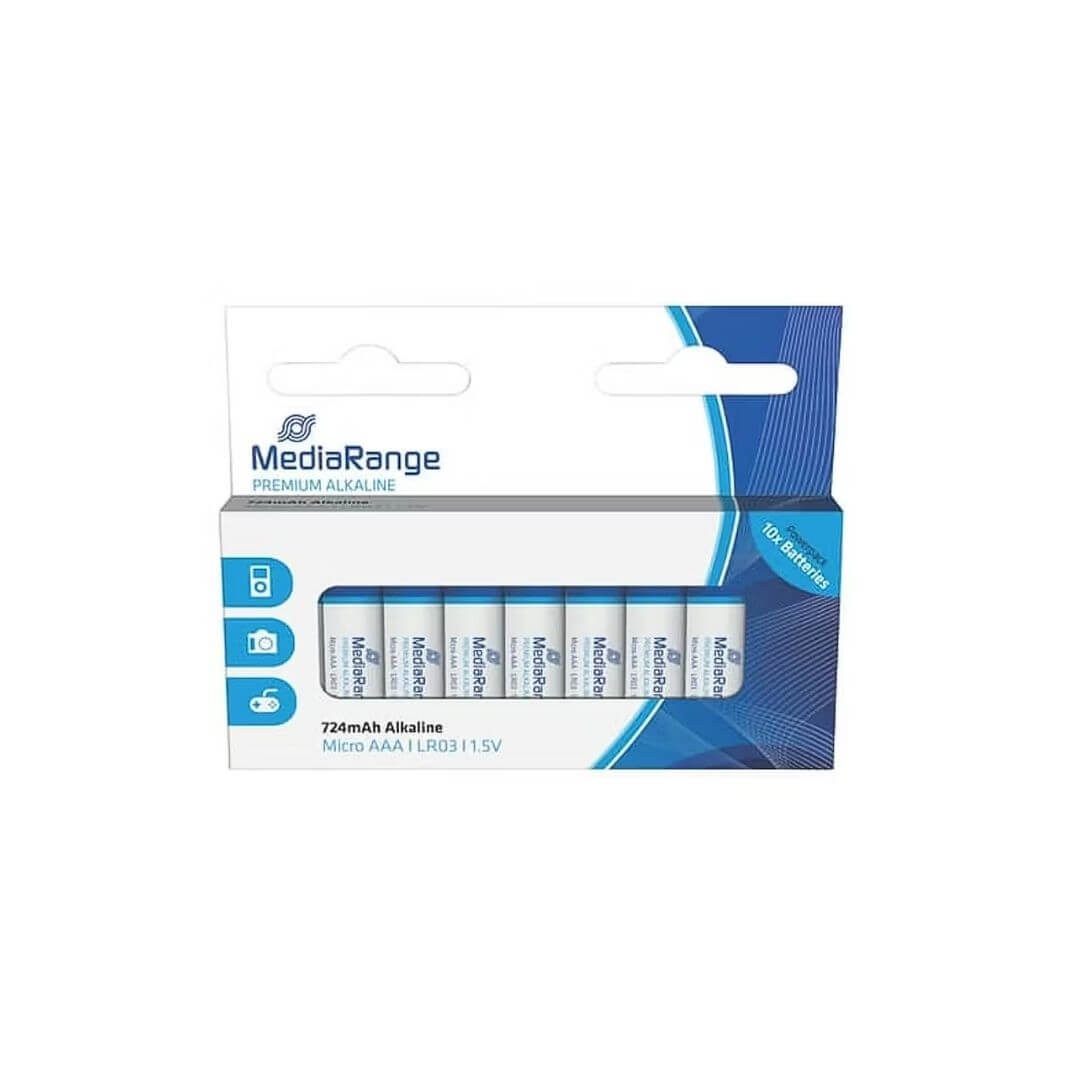 Pack 10 piles Alcalines 1.5 LR03 AAA