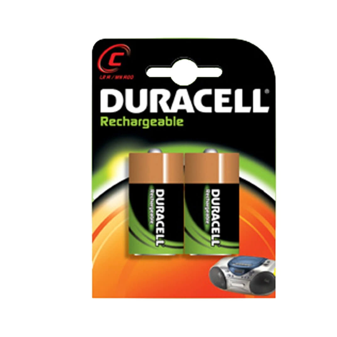 Pack-2 pilas Duracell LR14 recargable