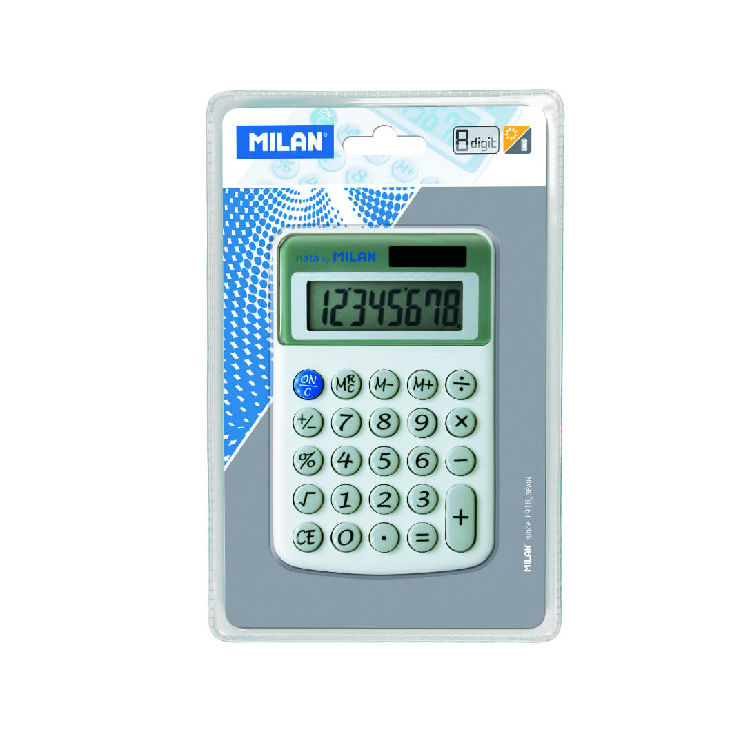 Calculadora Milan teclas de plástico 8 dígitos