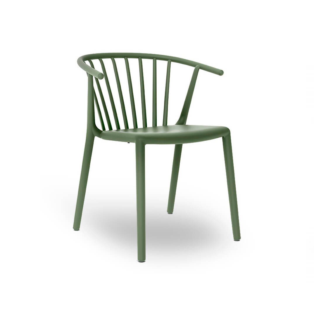 Cadira WOODY gris verdós