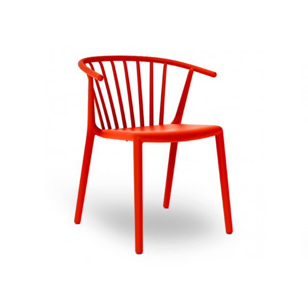 Silla WOODY vermella