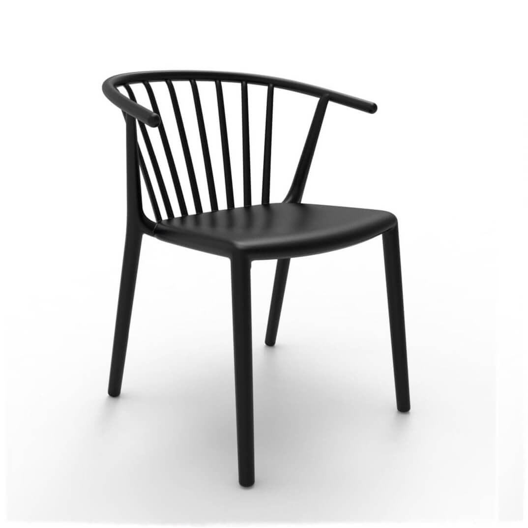 Cadira WOODY negre