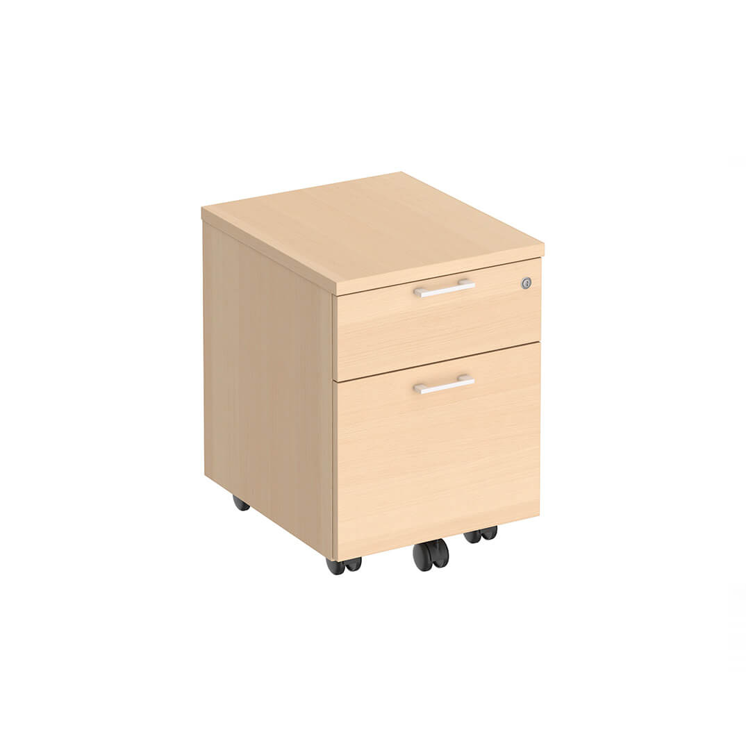 Cajonera cajon+archivo melamina Gama II haya
