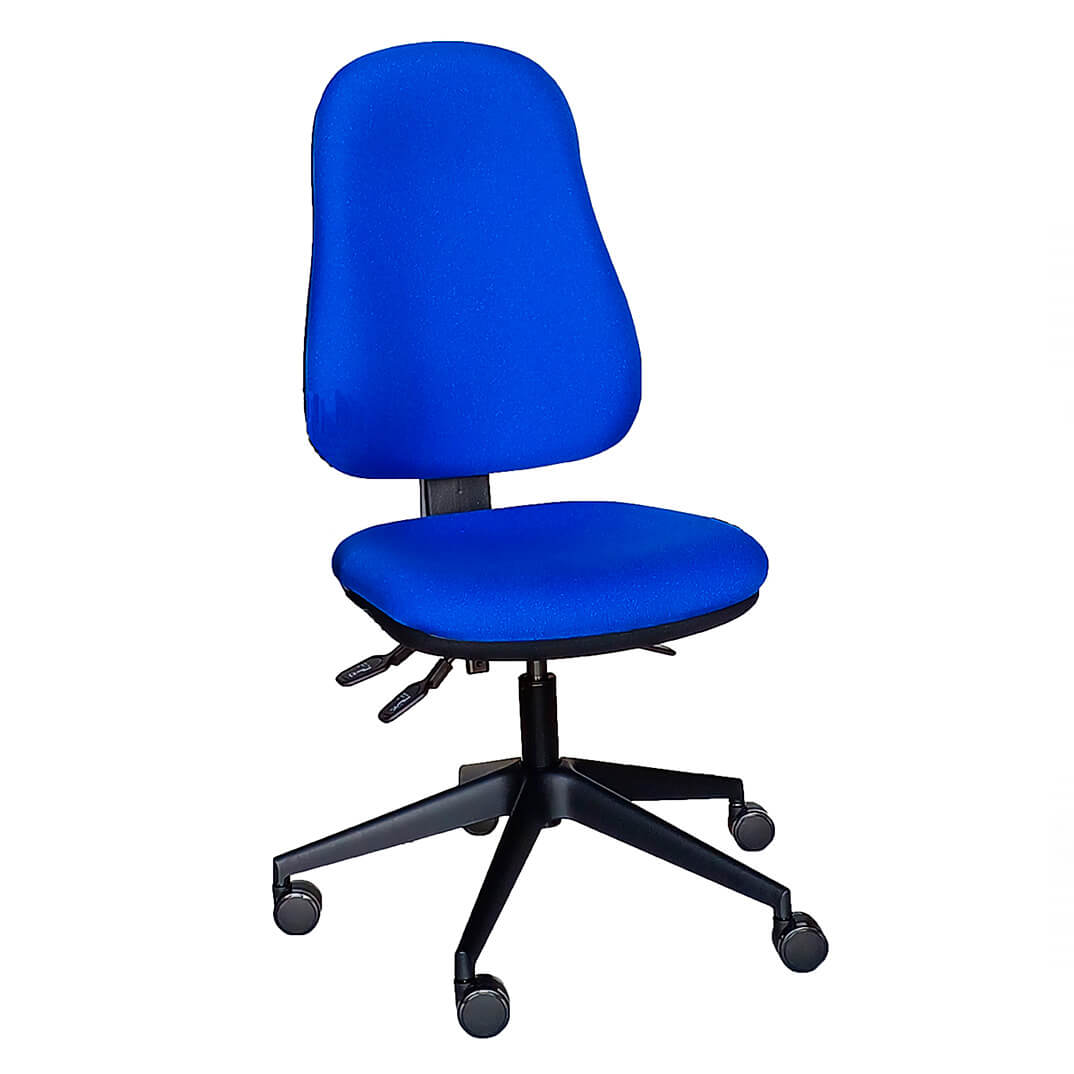 Cadira OP2007 respatller entapissat s/braços blau