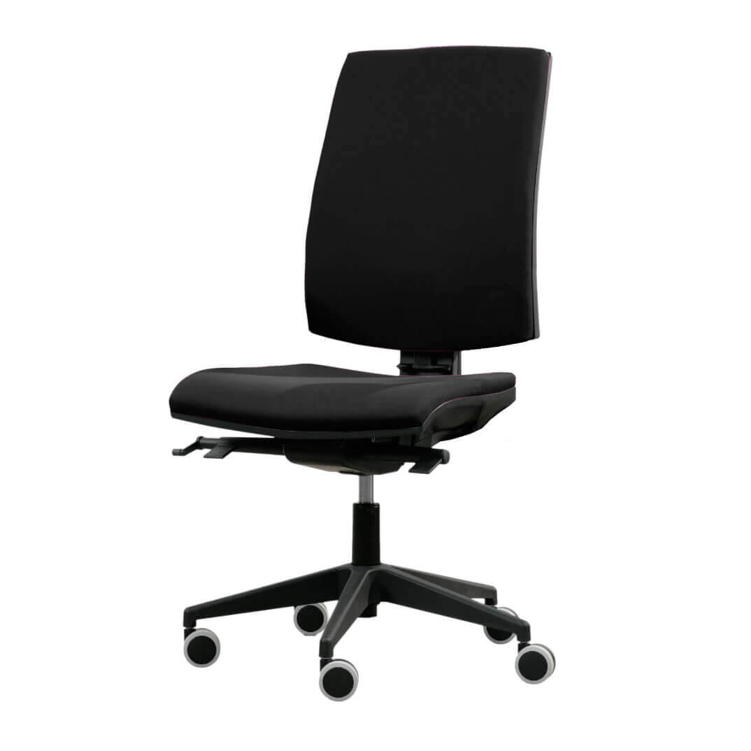 Silla CLICK con respaldo alto tapizado