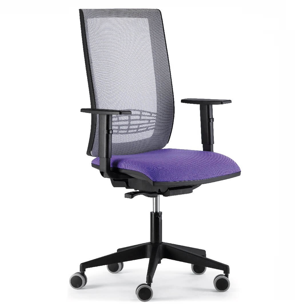 Silla KIND con respaldo malla y brazos regulables