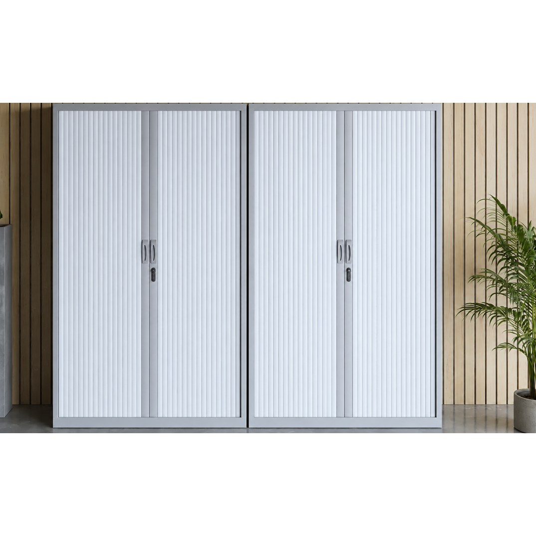 Armari persiana 102x198x45cm plata 4 prestatges