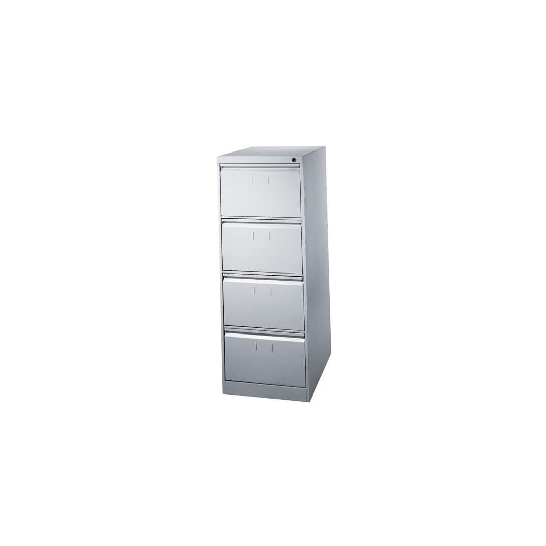 Archivador de 4 cajones grandes color gris claro