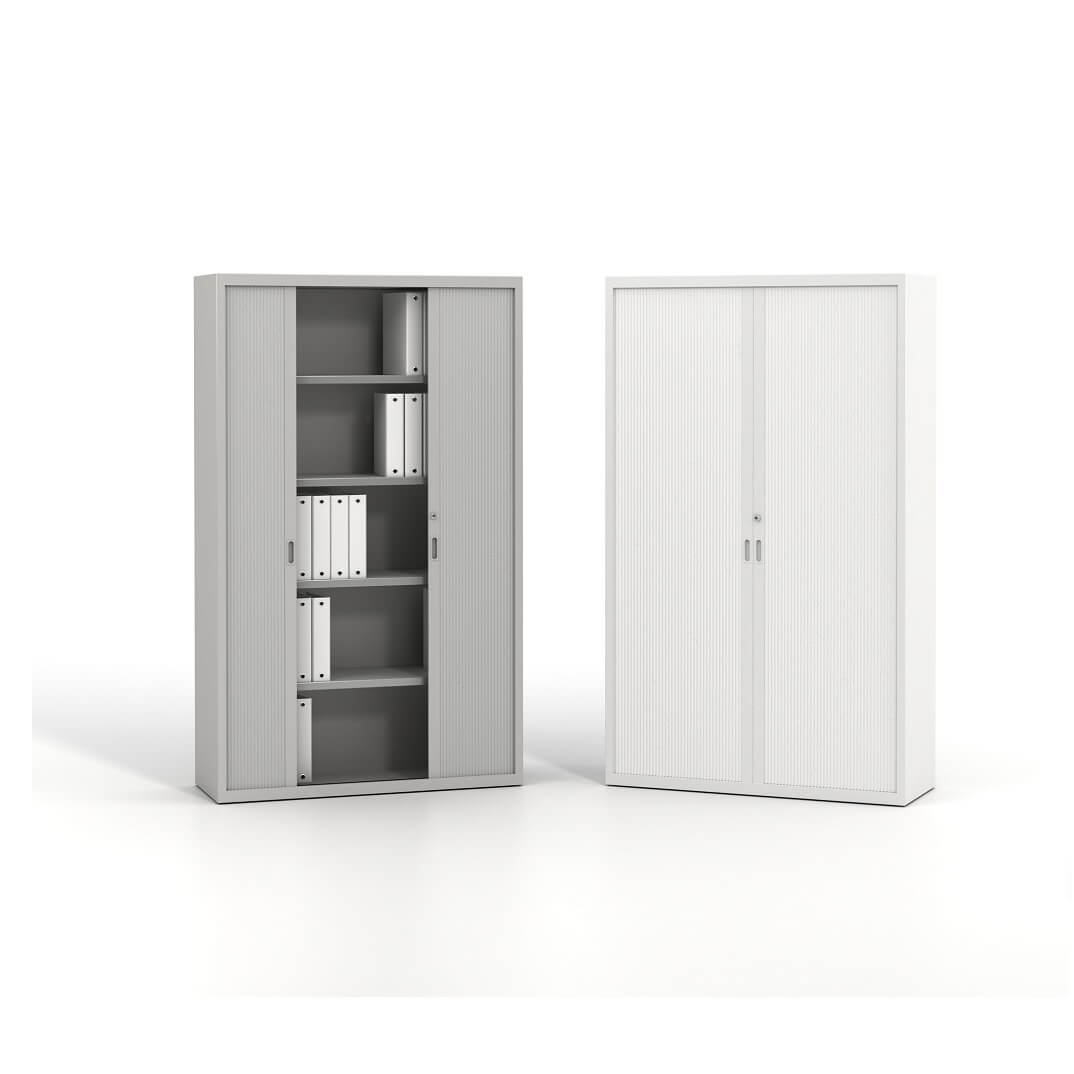 Armario metálico persiana 72x100x45 gris o blanco