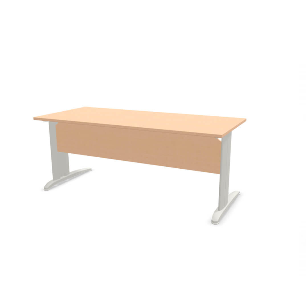 Mesa Sigma 180x80x73 plata/haya